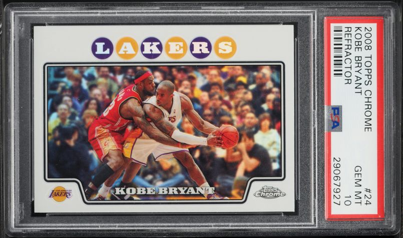 2008 Topps Basketball Kobe Bryant w/ LeBron James #24 PSA 10 GEM