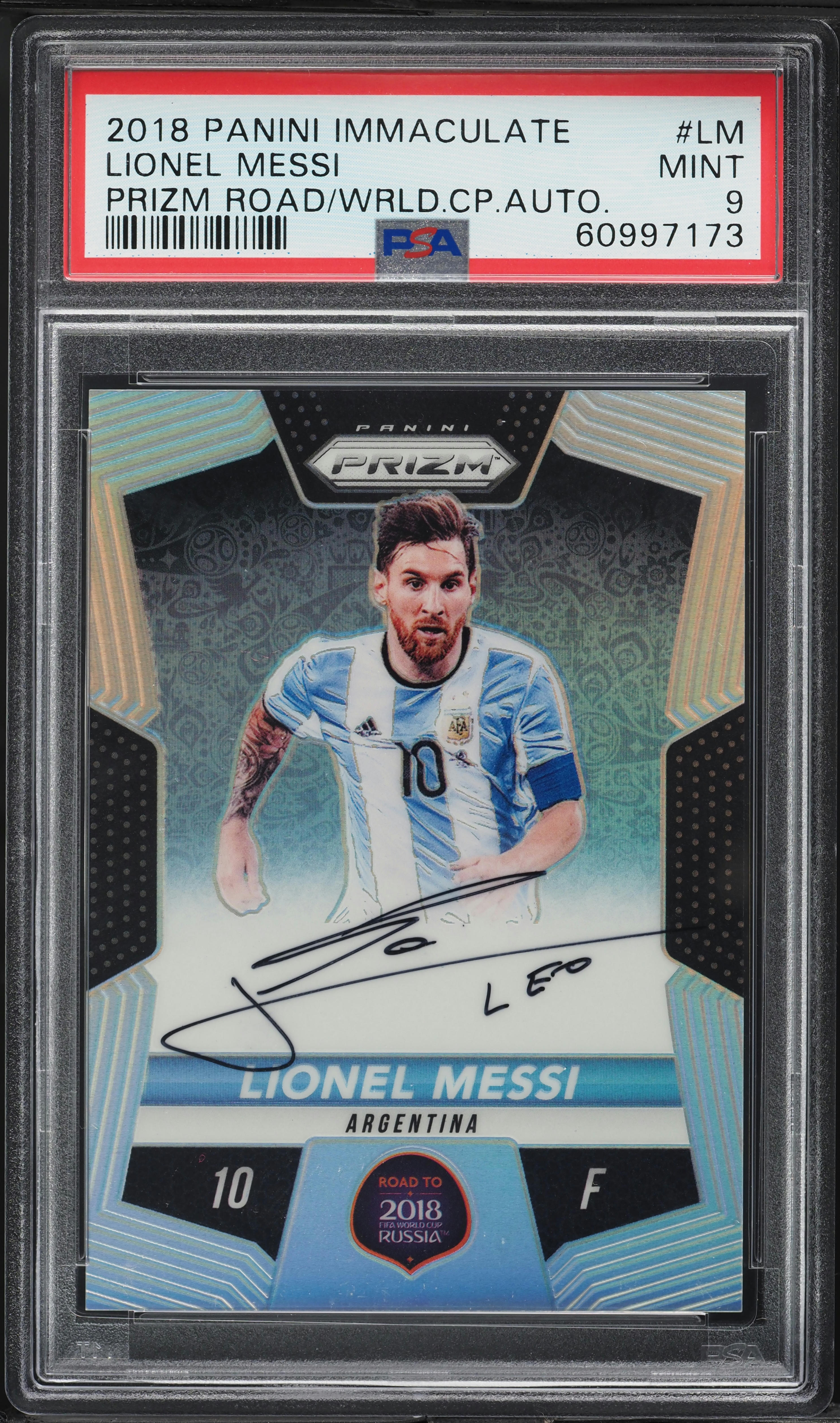 2018 Panini Prizm Road To The World Cup Silver Lionel Messi