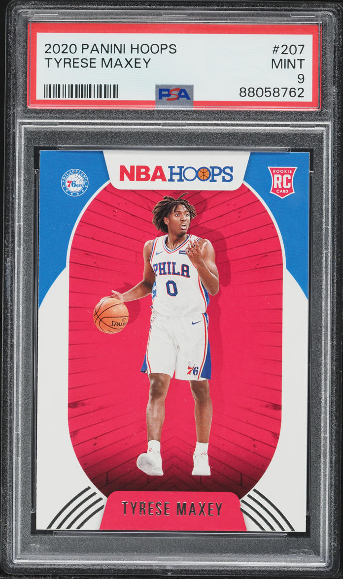 2020 Hoops Tyrese Maxey ROOKIE #207 PSA 9 MINT
