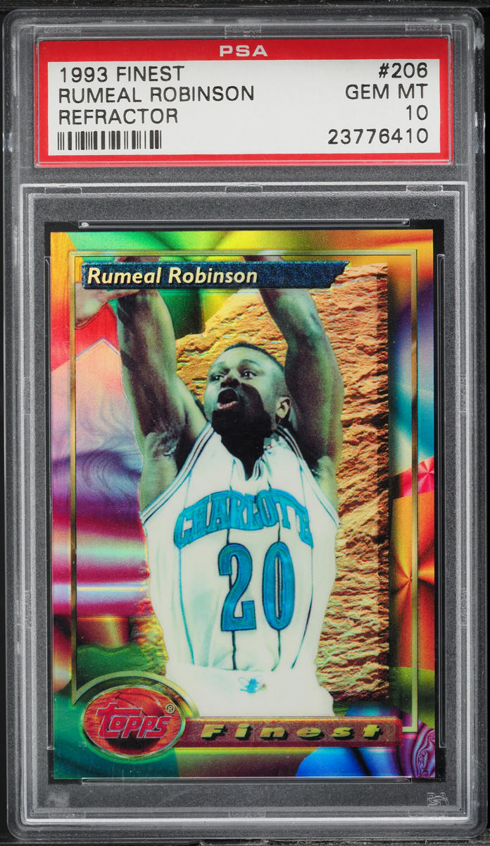 1993 Finest Refractor Rumeal Robinson #206 PSA 10 GEM MINT