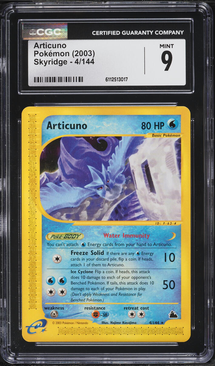 2003 Pokemon Skyridge Articuno #4 CGC 9 MINT