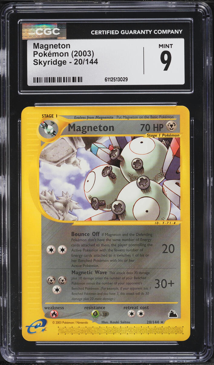 2003 Pokemon Skyridge Magneton #20 CGC 9 MINT