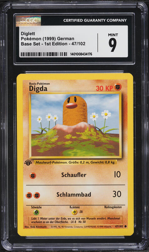 1999-2000 Pokemon Base Set Diglett #47 PSA 10 GEM MINT on Fanatics