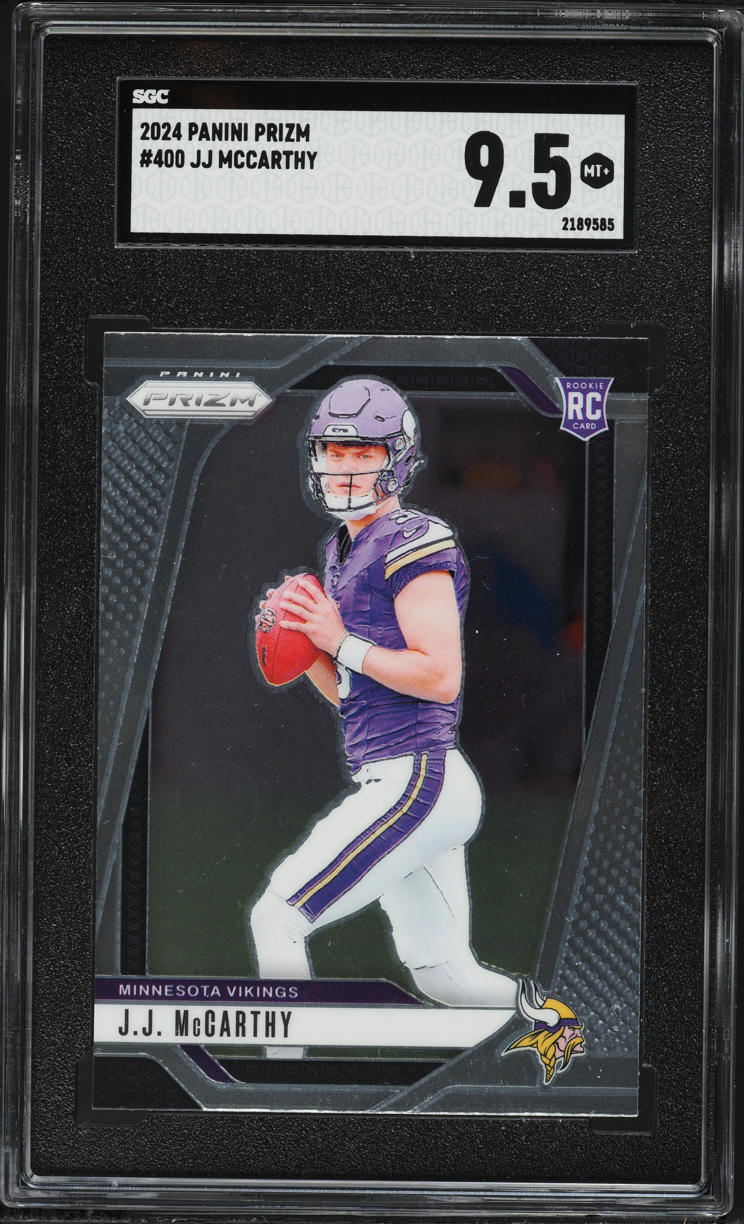 2024 Panini Prizm J.J. McCarthy ROOKIE #400 SGC 9.5 MINT+
