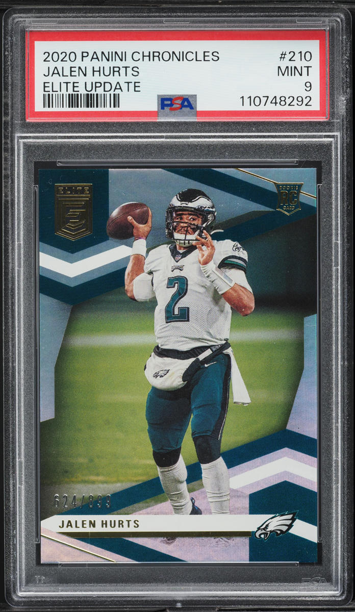 2020 Panini Chronicles Donruss Elite Update Jalen Hurts ROOKIE #210 PSA 9 MINT