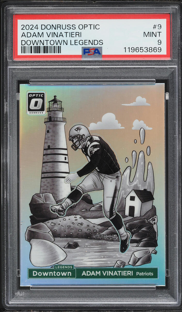 2024 Donruss Optic Downtown Legends Prizm Adam Vinatieri #9 PSA 9 MINT