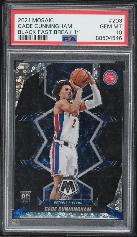 2021 Select Jersey Disco Prizm Cade Cunningham ROOKIE PATCH AUTO