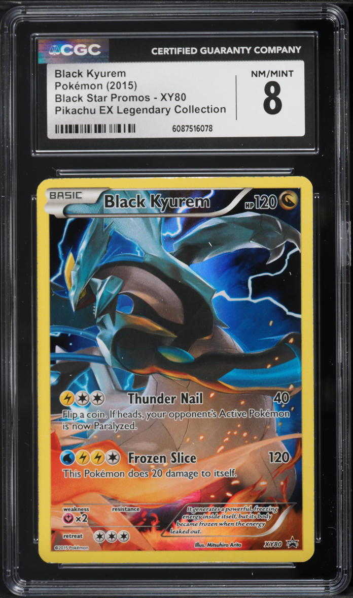 2015 Pokemon XY Black Star Promo Legendary Collection Black Kyurem #XY80 CGC 8 NM-MT