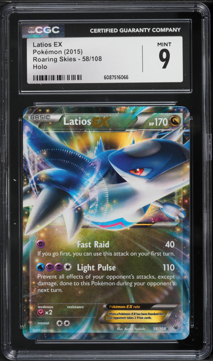 2015 Pokemon XY Roaring Skies Latios EX #58 CGC 9 MINT
