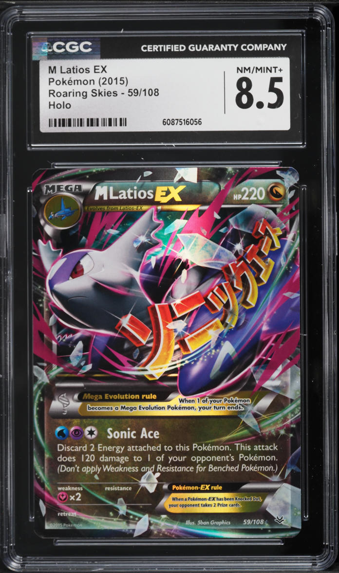 2015 Pokemon XY Roaring Skies M Latios EX #59 CGC 8.5 NM-MT+