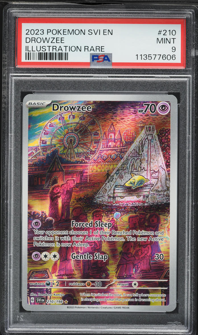 2023 Pokemon Scarlet & Violet Illustration Rare Drowzee #210 PSA 9 MINT