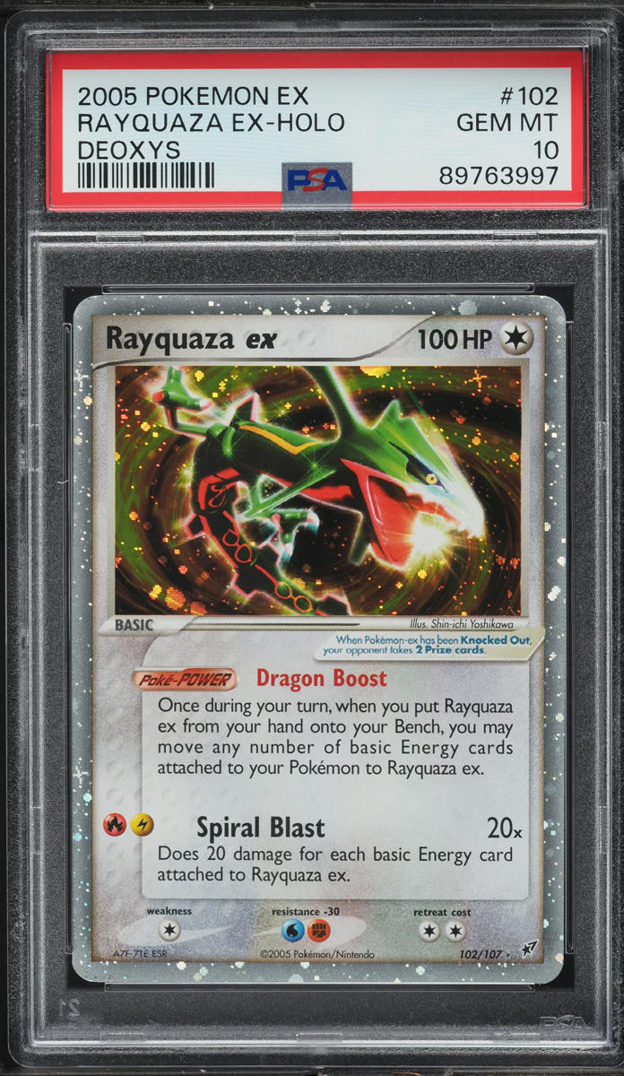 2005 Pokemon EX Deoxys Holo Rayquaza ex #102 PSA 10 GEM MINT