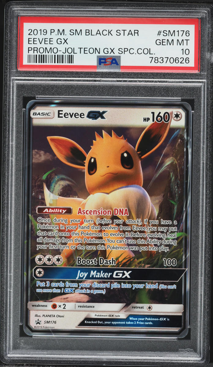 2019 Pokemon Sun & Moon Promo Special Collection Full Art Eevee GX #SM176 PSA 10 GEM MINT