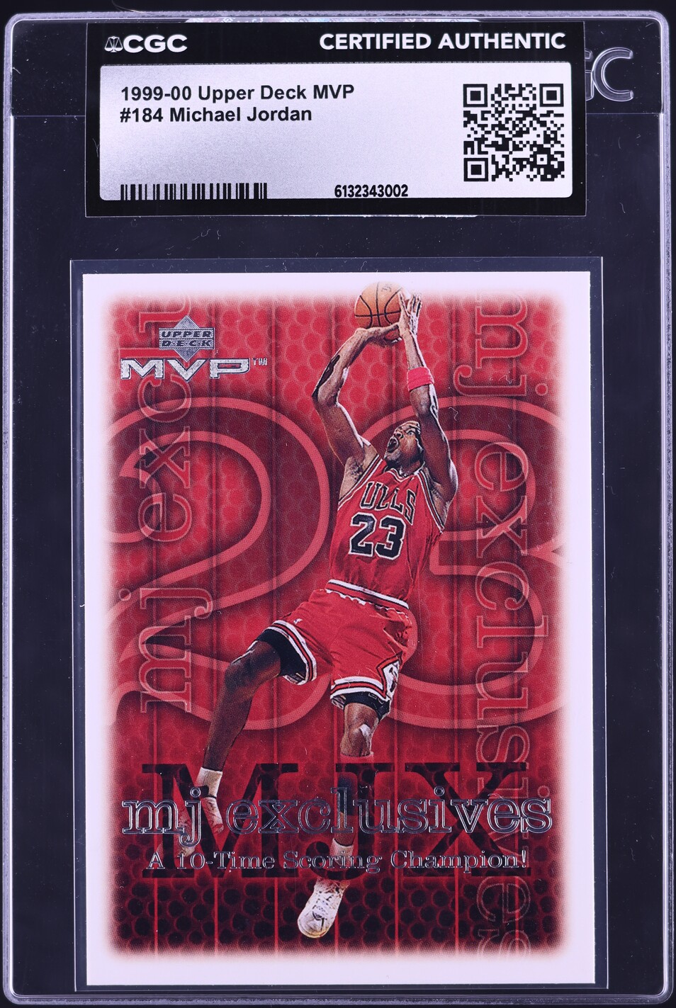 1999 Upper Deck MVP Michael Jordan #184 CGC AUTH