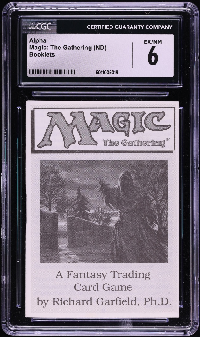 1993 Magic The Gathering MTG Booklets Alpha CGC 6 EXMT