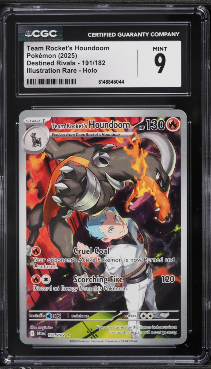 2025 Pokemon Scarlet & Violet Destined Rivals IR Team Rocket's Houndoom #191 CGC 9 MINT