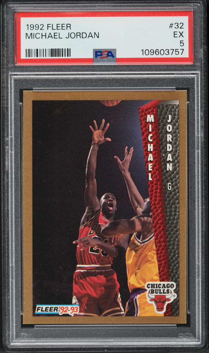1992 Fleer Basketball Michael Jordan #32 PSA 5 EX