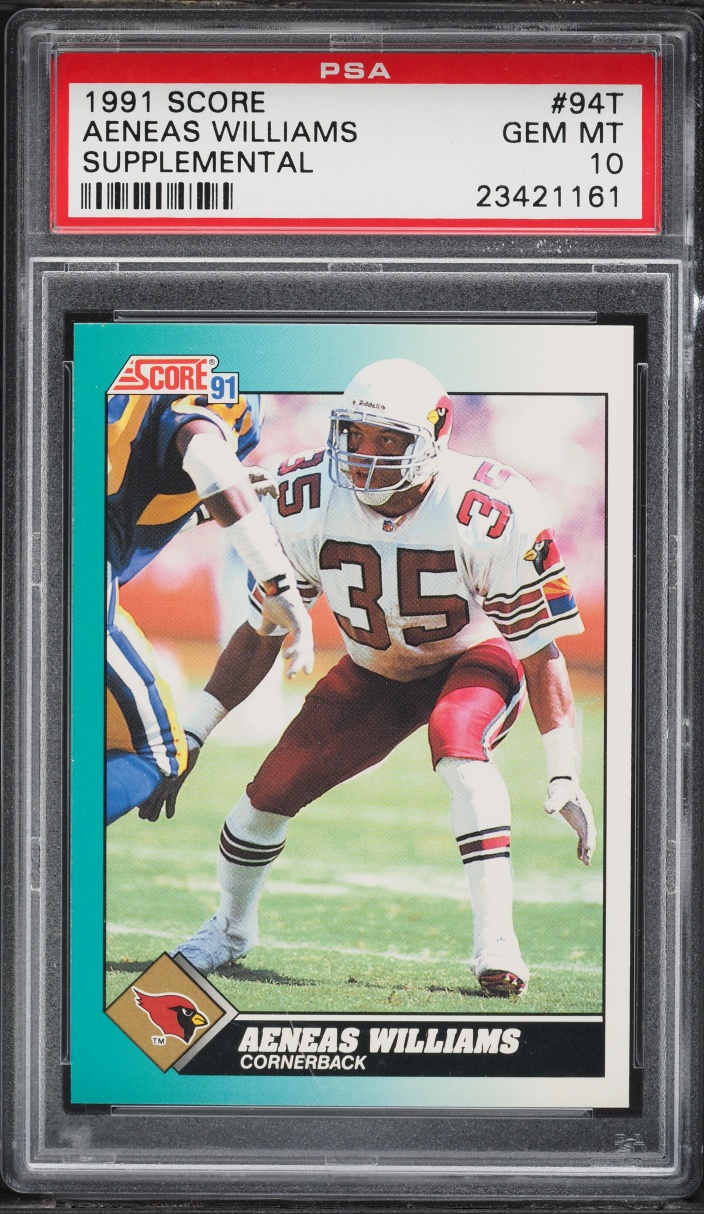1991 Score Supplemental Aeneas Williams ROOKIE #94T PSA 10 GEM MINT