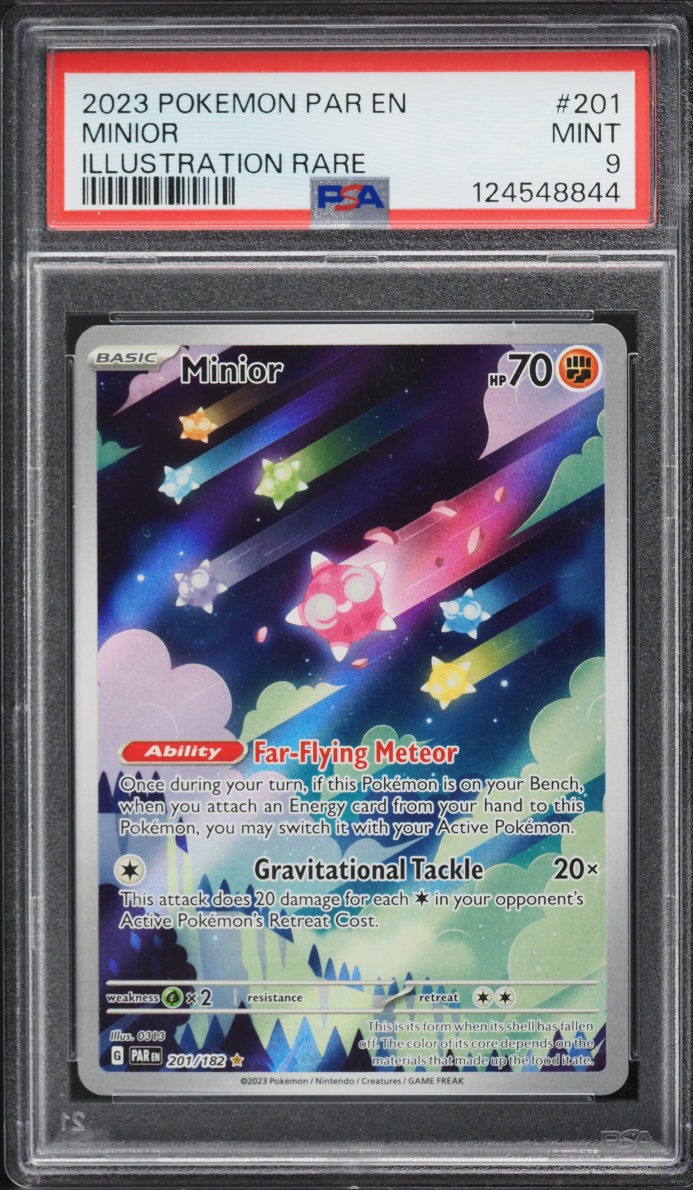 2023 Pokemon Scarlet & Violet Paradox Rift IR Minior #201 PSA 9 MINT