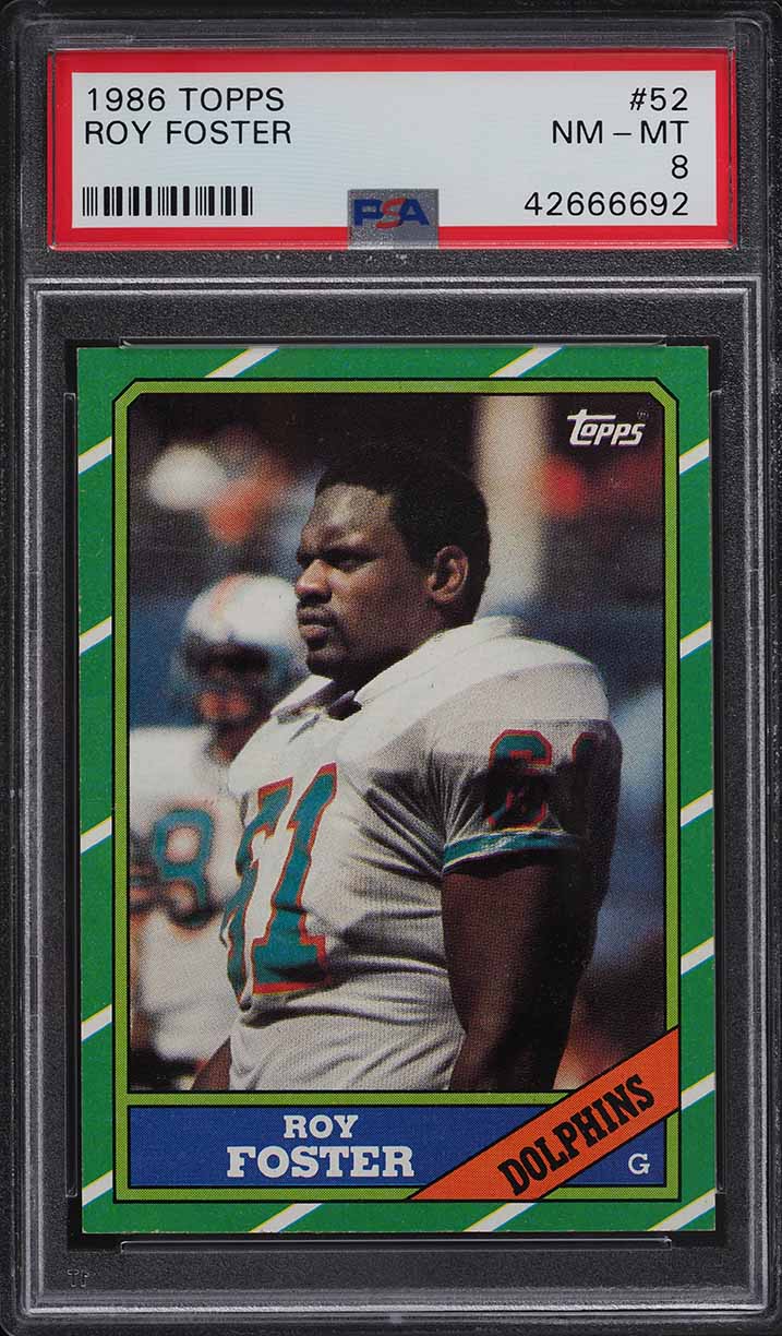 1986 Topps Football Roy Foster #52 PSA 8 NM-MT