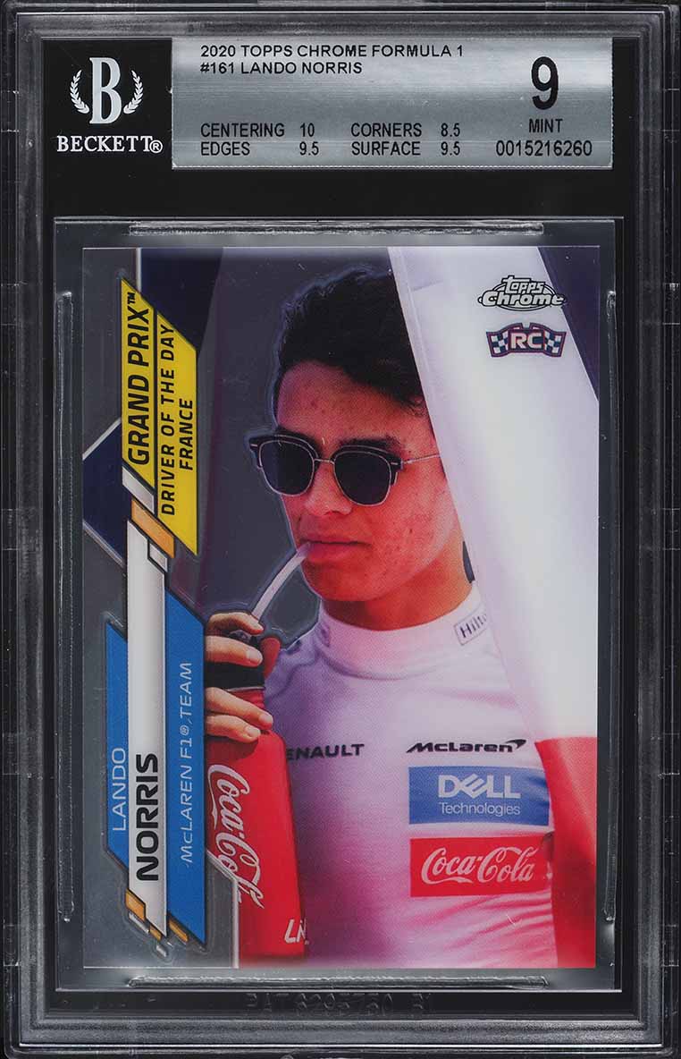 2021 Topps Chrome Formula 1 F1 Purple Refractor Lando Norris /399