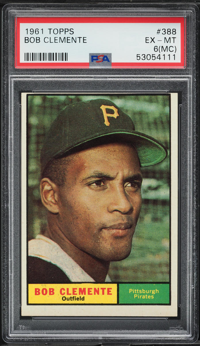 1961 Topps Roberto Clemente #388 PSA 6(mc) EXMT