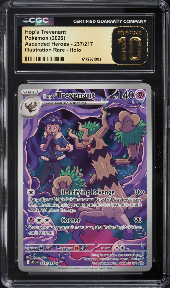 2026 Pokemon Mega Evolution Ascended Heroes IR Hop's Trevenant #237 CGC 10 PRISTINE