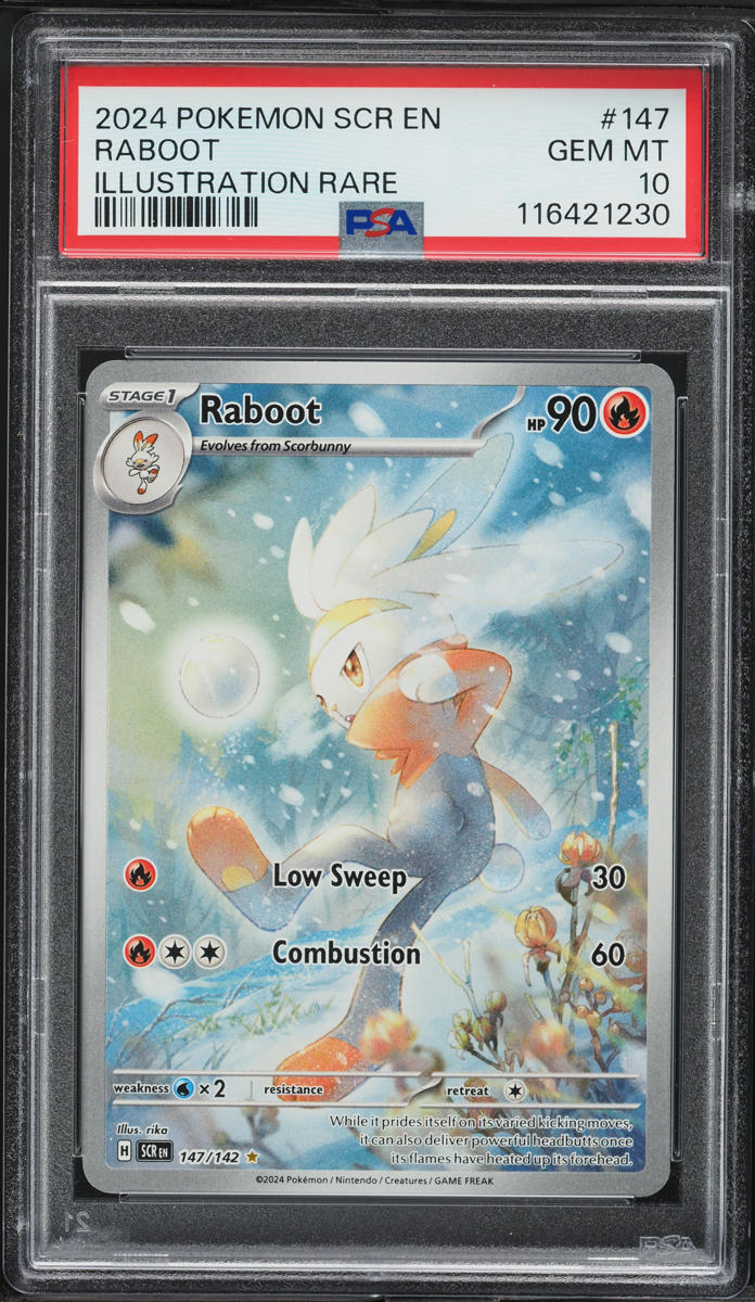 2024 Pokemon Scarlet & Violet Stellar Crown IR Raboot #147 PSA 10 GEM MINT
