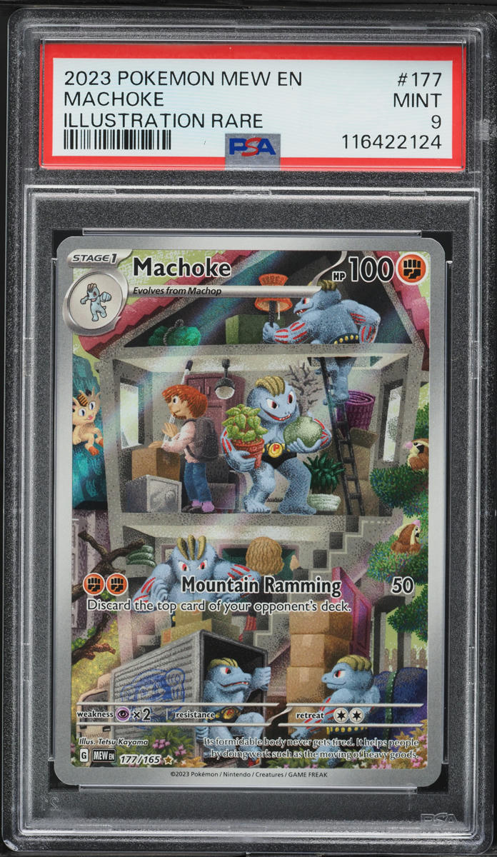 2023 Pokemon Scarlet & Violet 151 IR Machoke #177 PSA 9 MINT