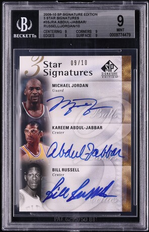 2009 Bowman 48 Bill Russell AUTO #48A-BR BGS 9.5 GEM MINT on