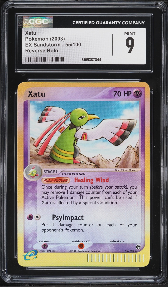 2003 Pokemon EX Sandstorm Reverse Holo Xatu #55 CGC 9 MINT