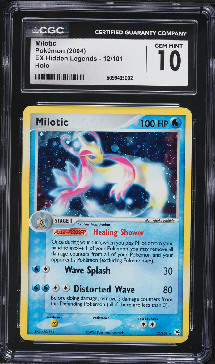 2004 Pokemon EX Hidden Legends Holo Milotic #12 CGC 10 GEM MINT