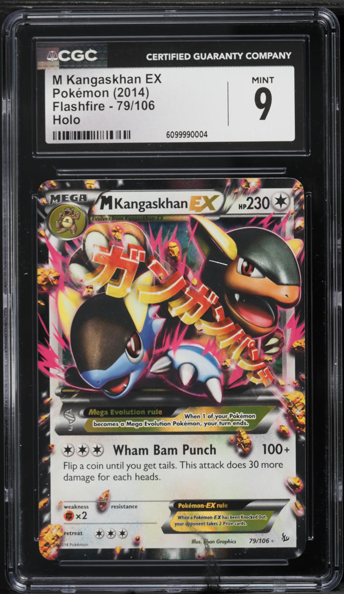 2014 Pokemon XY Flashfire Holo M Kangaskhan EX #79 CGC 9 MINT