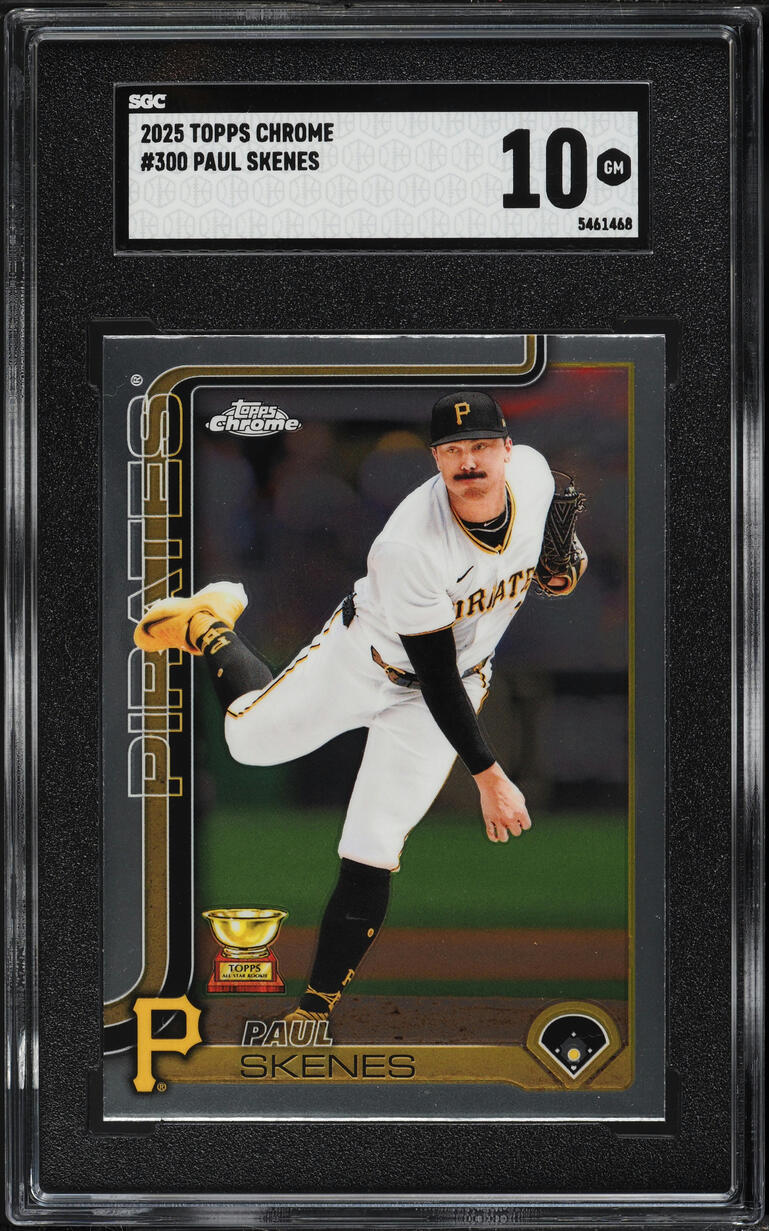 2025 Topps Chrome Paul Skenes #300 SGC 10 GEM MINT