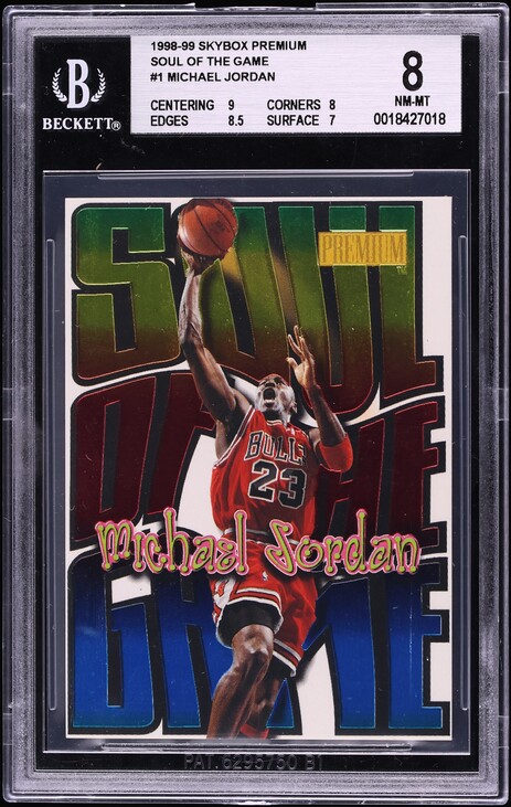 1998 Skybox Premium Soul Of The Game Michael Jordan #1 BGS 8 NM-MT - Photo 1