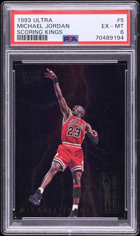 1993 Ultra Scoring Kings Michael Jordan #5 PSA 6 EXMT - Photo 1