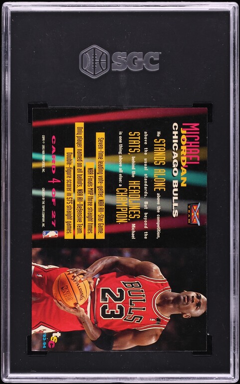 1993 Stadium Club Beam Team Michael Jordan #4 SGC 5 EX - Photo 2