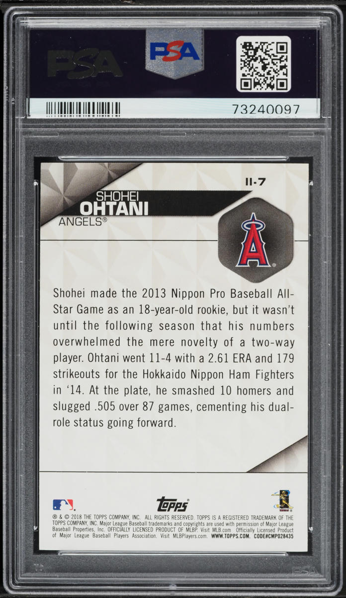 2018 Topps Instant Impact Blue Shohei Ohtani ROOKIE #II-7