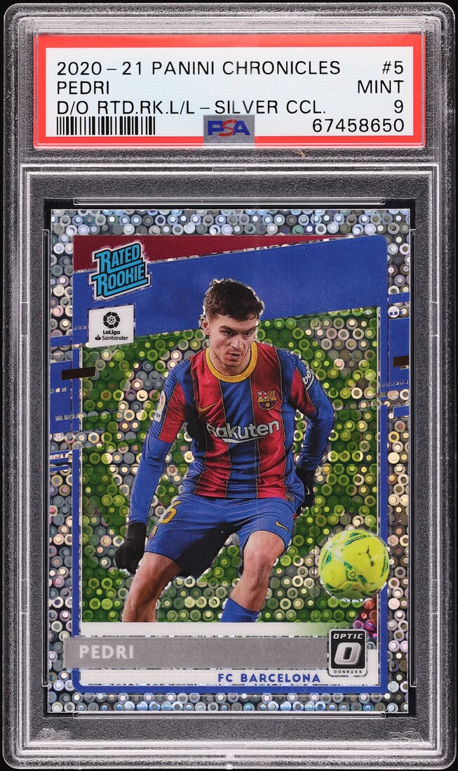 2020 Panini Chronicles Donruss Optic Silver Circles Pedri ROOKIE 