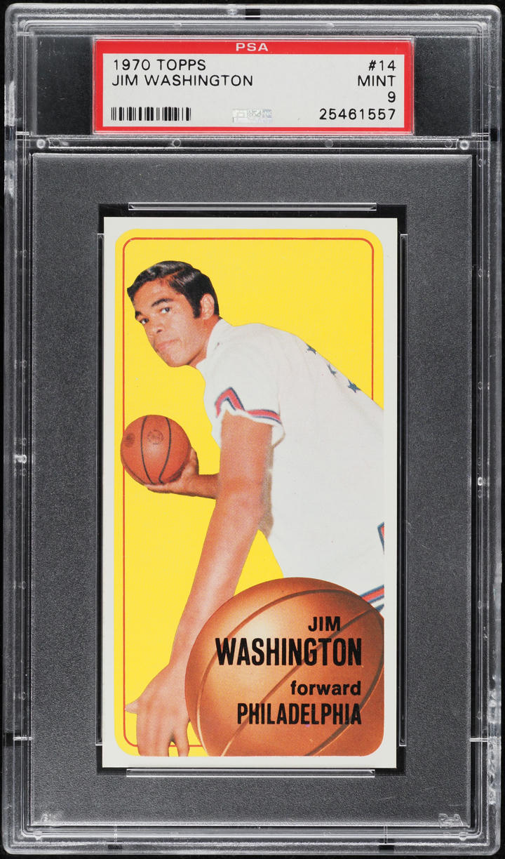 1970 Topps Basketball Jim Washington #14 PSA 9 MINT