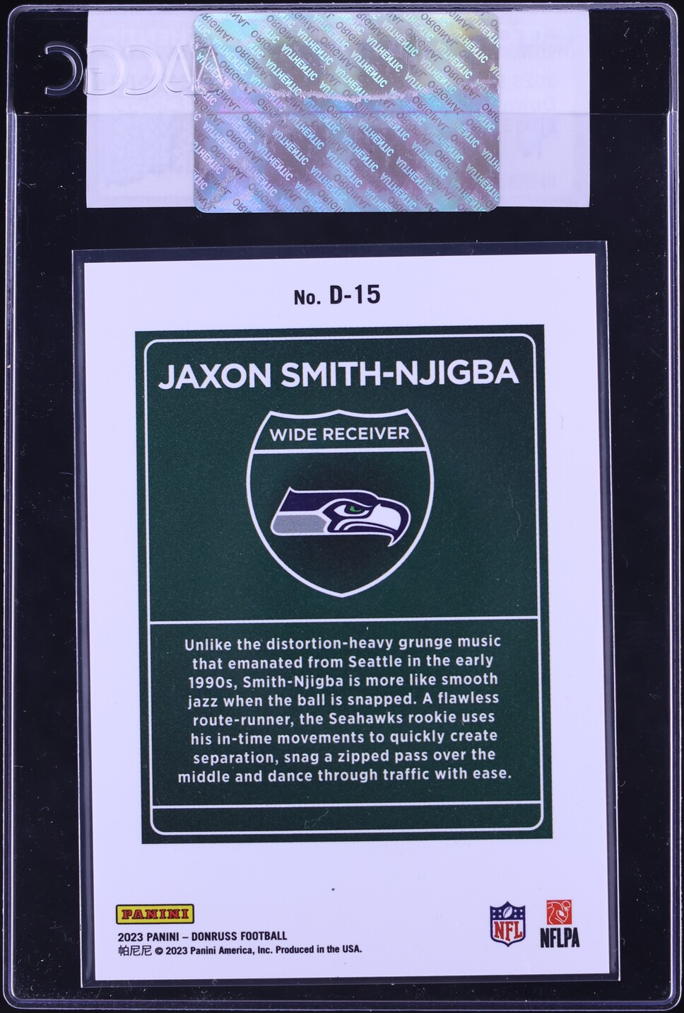 2023 Donruss Downtown Jaxon Smith-Njigba ROOKIE #D-15 CGC AUTH