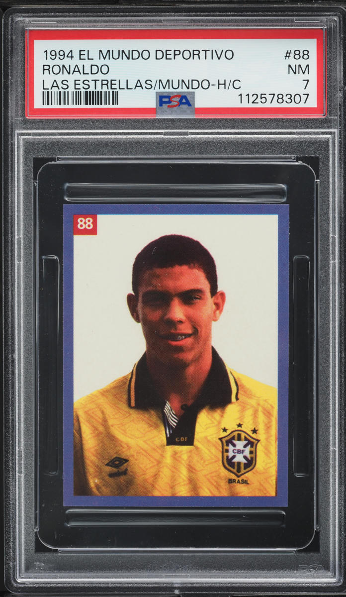 1994 El Mundo Deportivo Las Estrellas Ronaldo ROOKIE #88 PSA 7 NRMT