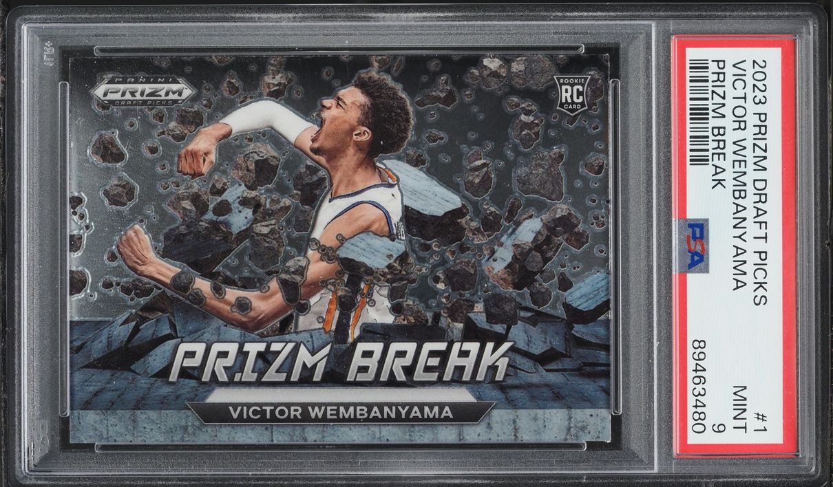 2023 Panini Prizm Draft Picks Break Victor Wembanyama ROOKIE #1 PSA 9 MINT