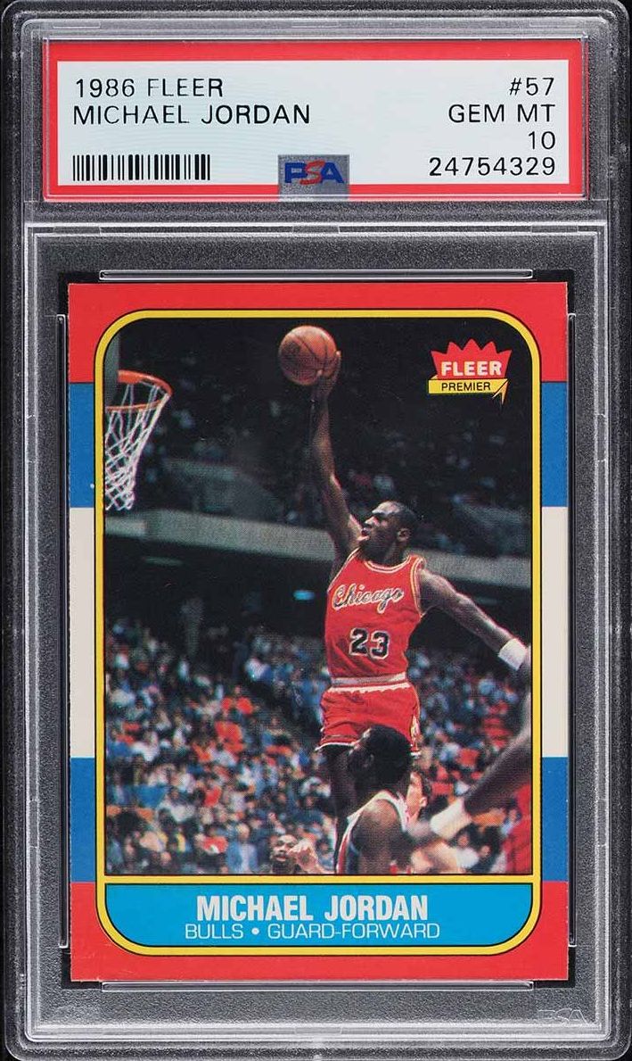 1986 Fleer Basketball Michael Jordan ROOKIE #57 PSA 10 GEM MINT