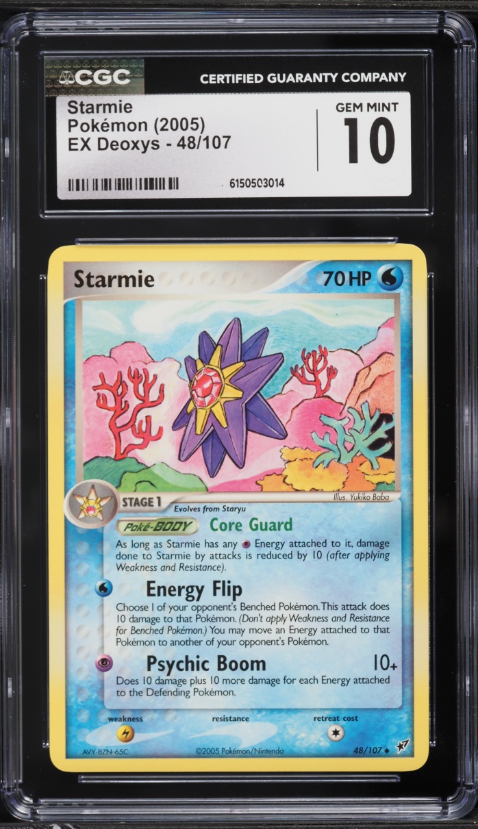 2005 Pokemon EX Deoxys Starmie #48 CGC 10 GEM MINT