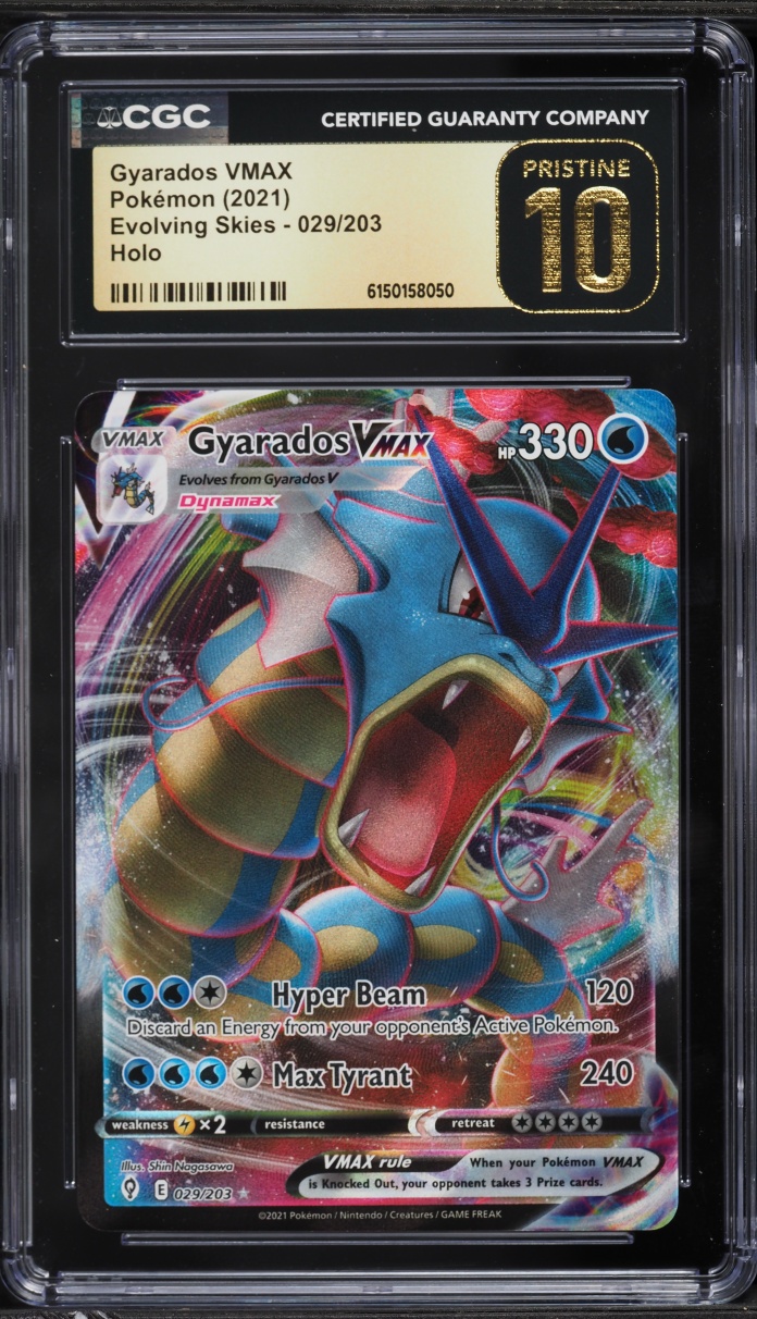 2021 Pokemon Sword & Shield Evolving Skies Full Art Gyarados VMAX #29 CGC 10 PRISTINE