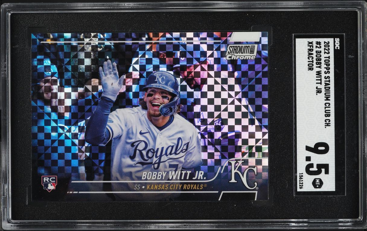 2022 Stadium Club Chrome Xfractor Bobby Witt Jr. ROOKIE #2