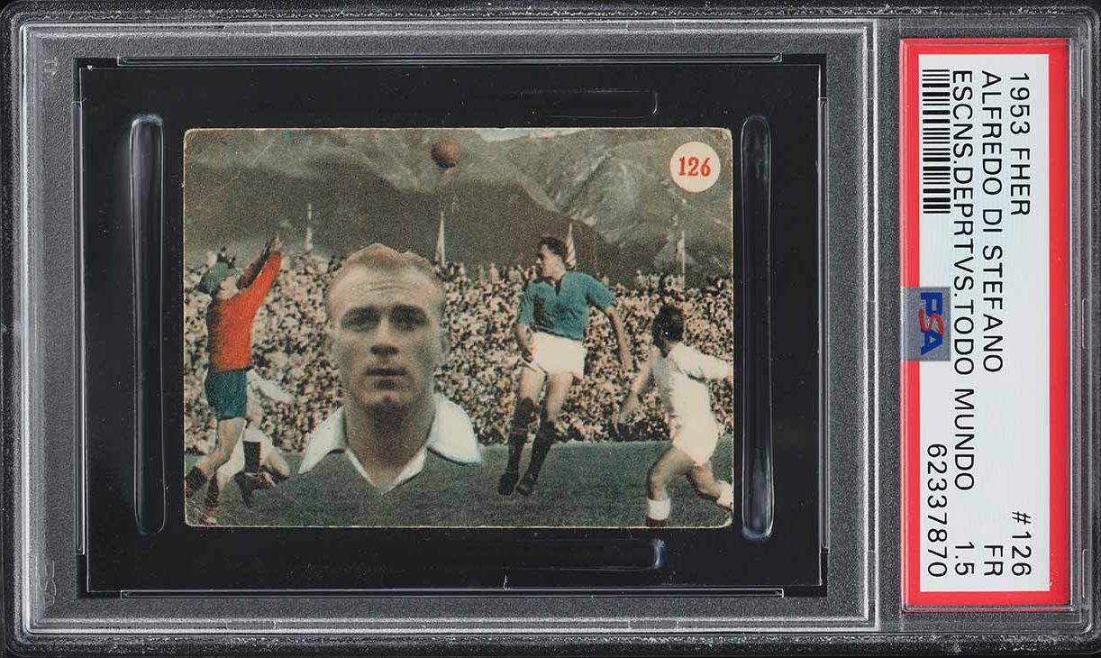 1953 Fher Escenas Deportivas Alfredo Di Stefano ROOKIE #126 PSA 1.5 FR - Photo 1
