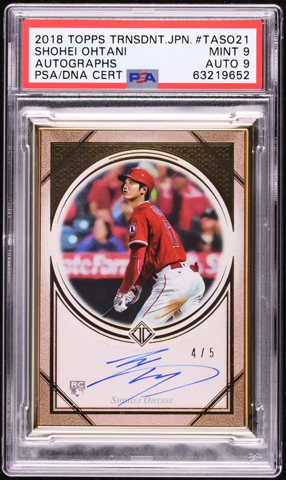 2018 Topps Clearly Authentic Purple Shohei Ohtani ROOKIE AUTO /10