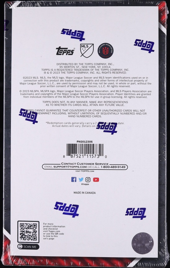 2023 Topps MLS Major League Soccer Hobby Box, 24ct Packs - Photo 2